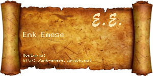 Enk Emese névjegykártya